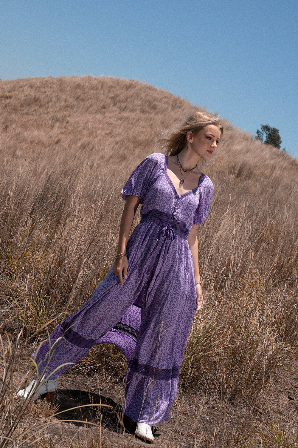 Lavender Maxi Dress - Lilac - Into the Wild by Tulle and Batiste