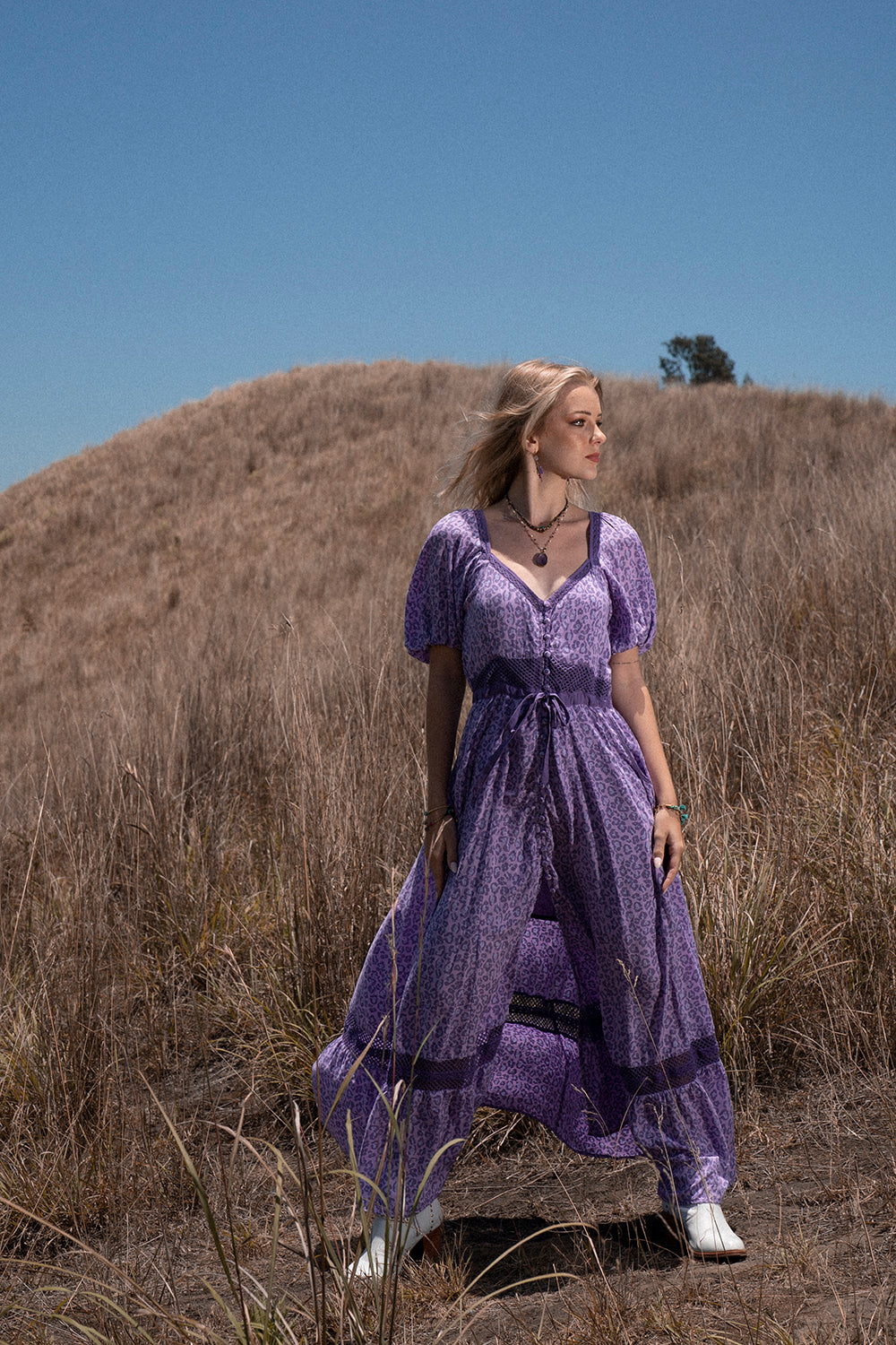 Lavender Maxi Dress - Lilac - Into the Wild by Tulle and Batiste