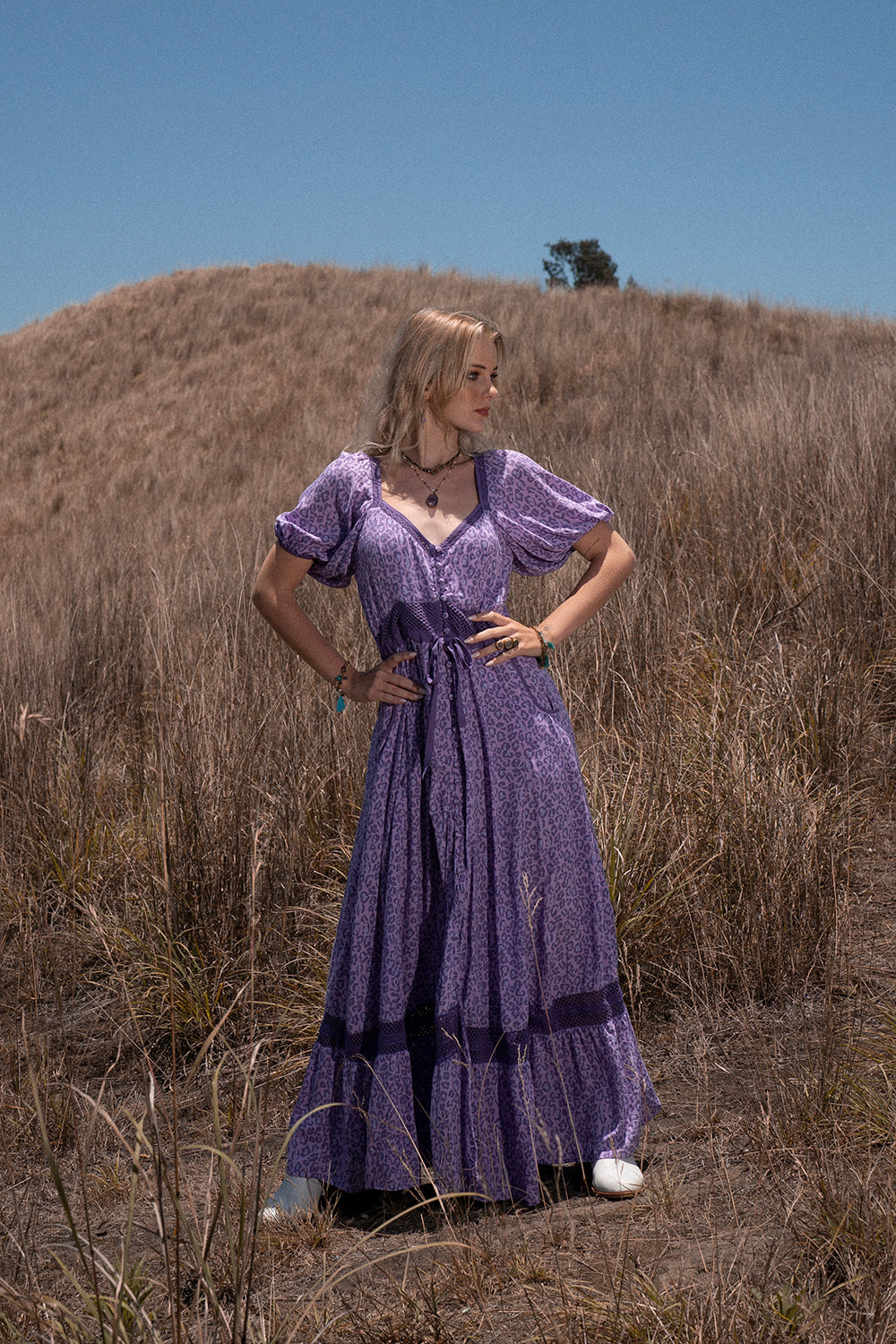 Lavender Maxi Dress - Lilac - Into the Wild by Tulle and Batiste