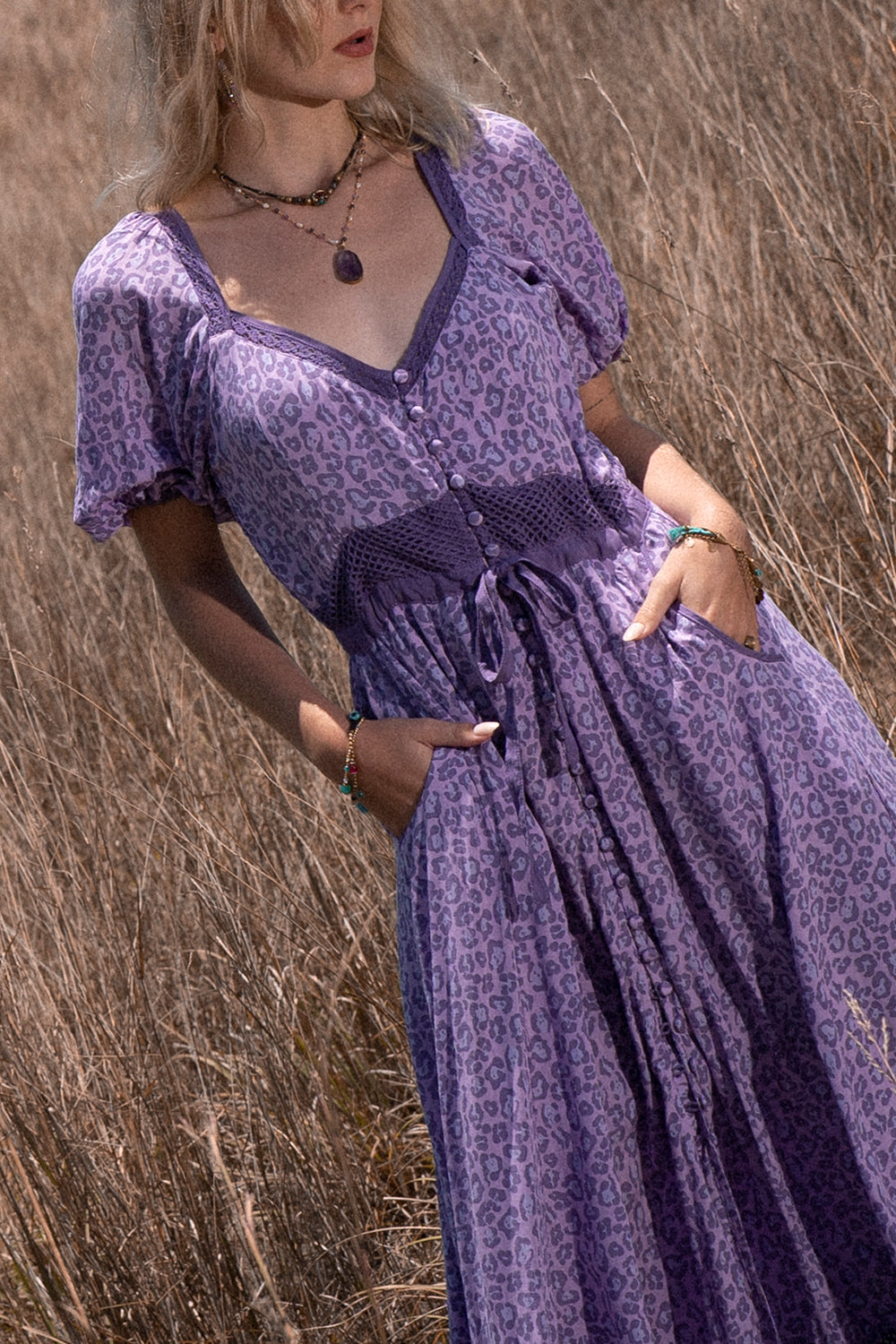 Lavender Maxi Dress - Lilac - Into the Wild by Tulle and Batiste