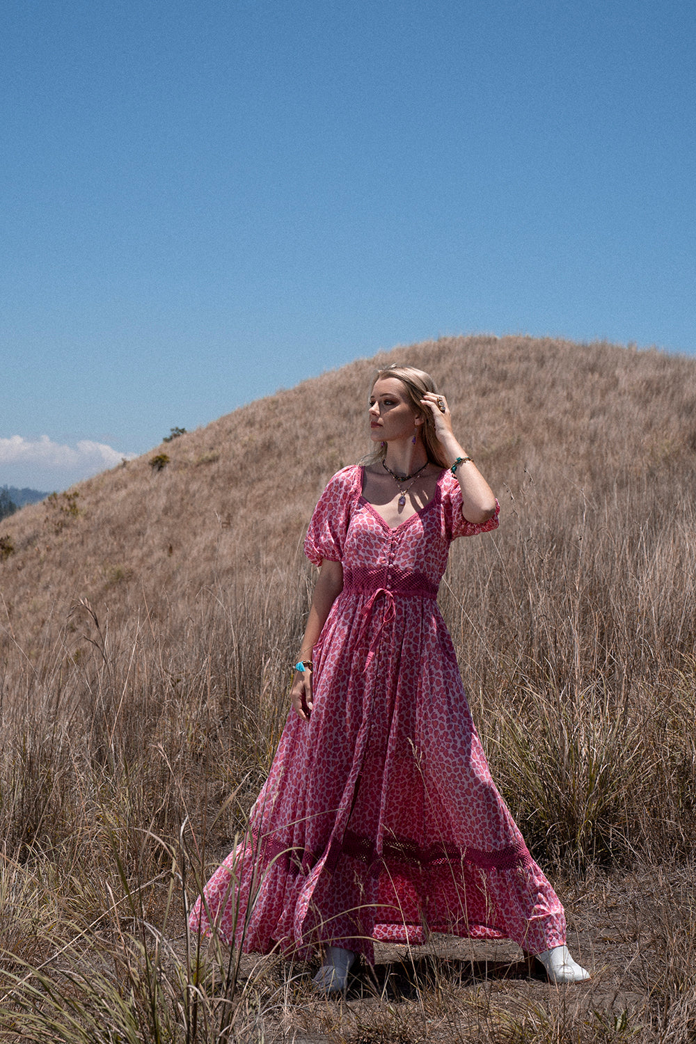 Lavender Maxi Dress - Magenta - Into the Wild by Tulle and Batiste
