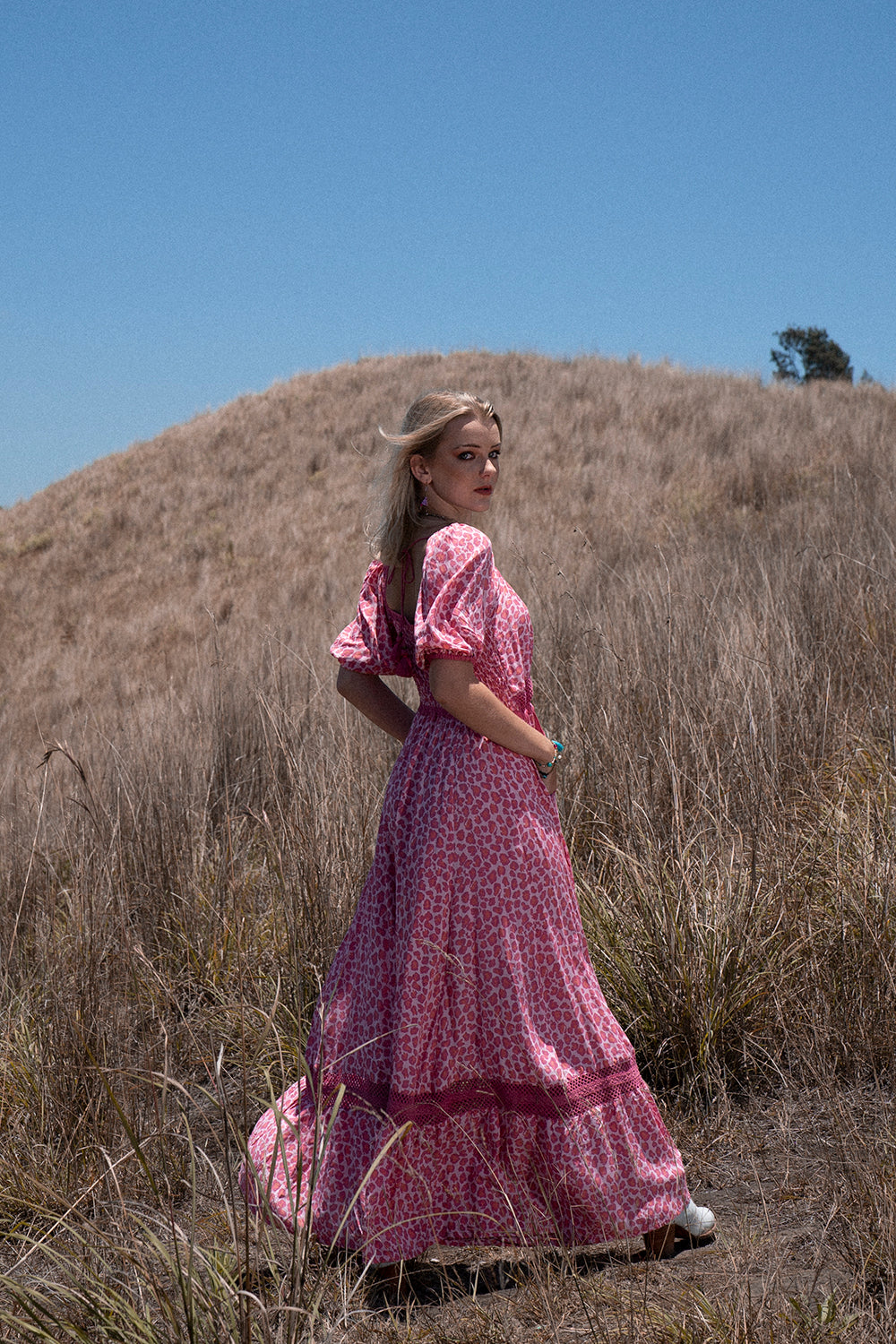 Lavender Maxi Dress - Magenta - Into the Wild by Tulle and Batiste