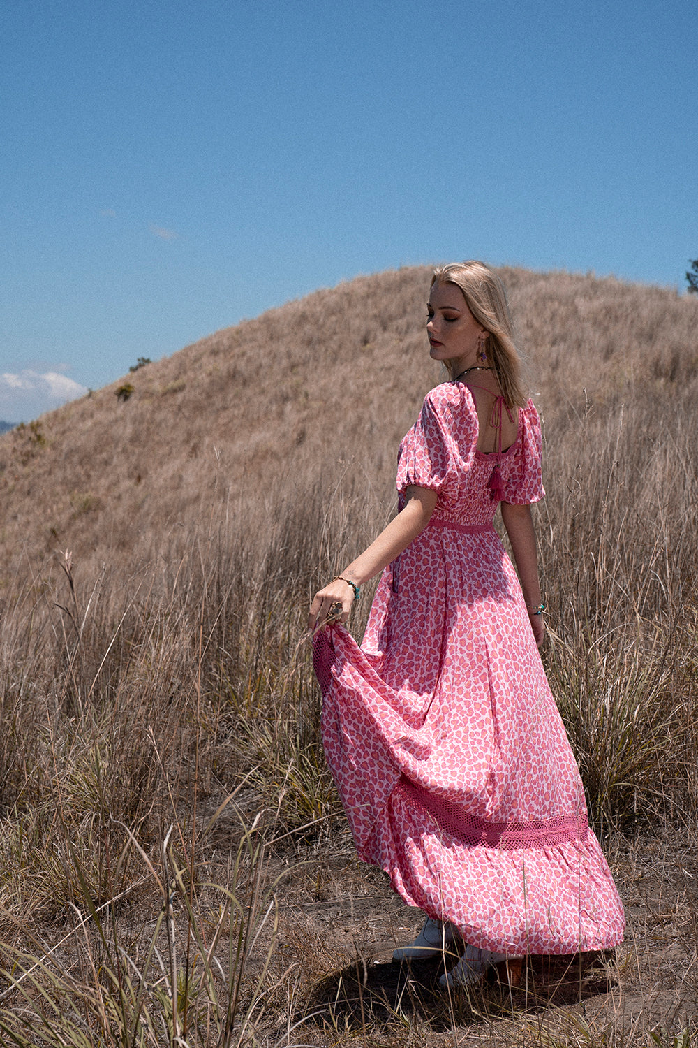 Lavender Maxi Dress - Magenta - Into the Wild by Tulle and Batiste