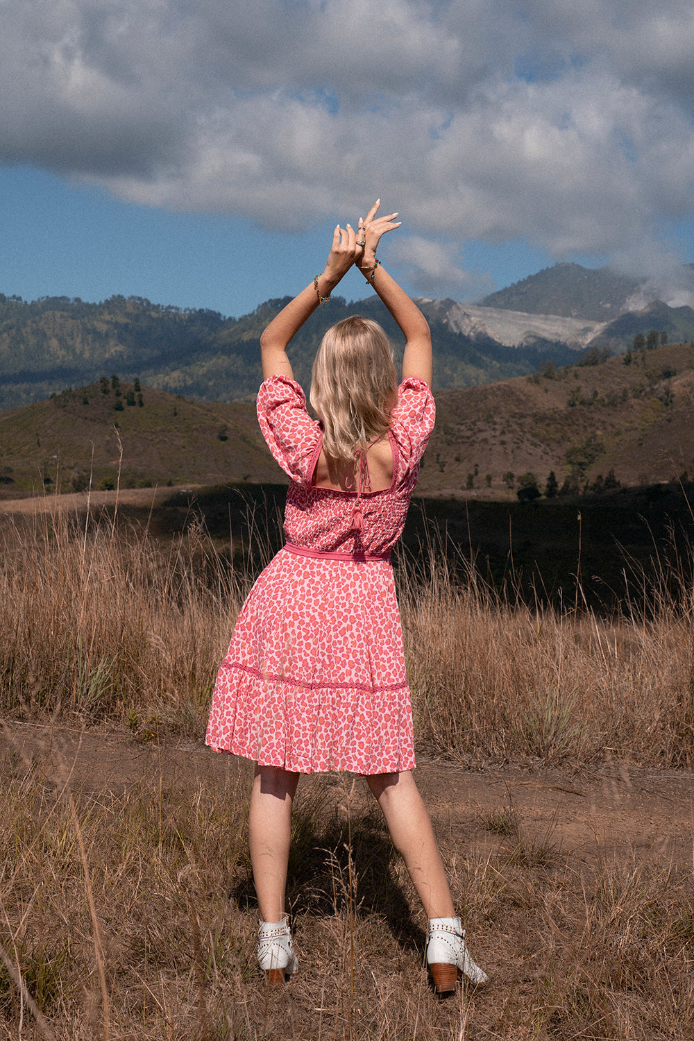 Lavender Mini Dress - Magenta - Into the Wild by Tulle and Batiste