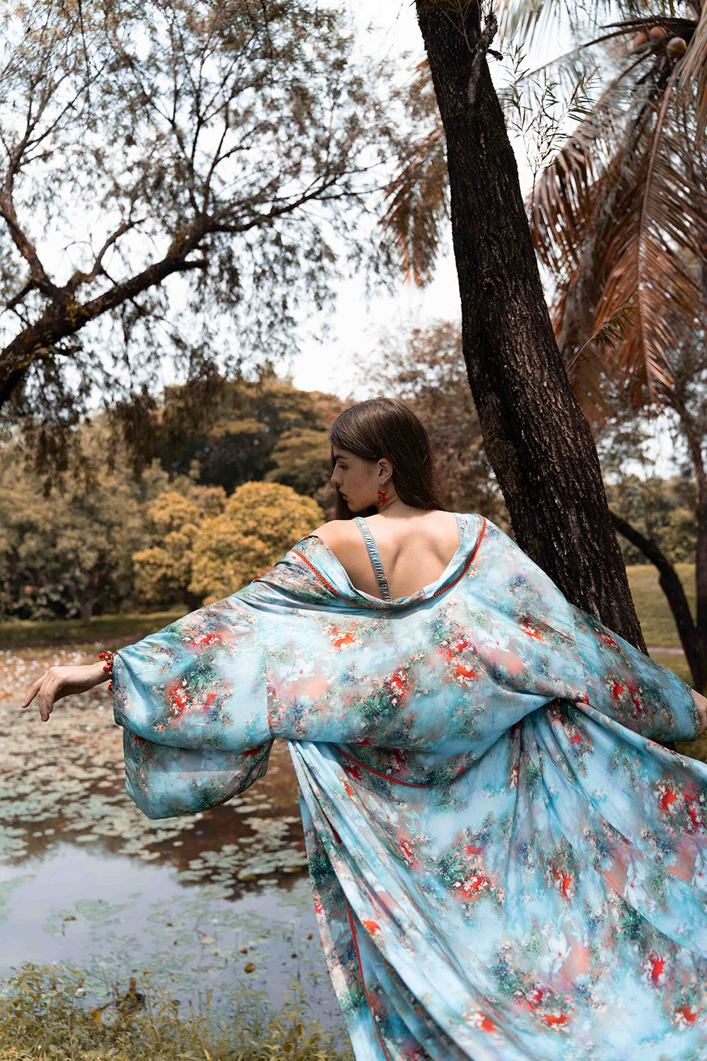 Introducing the latest sensation from Tulle and Batiste, the Moriko Kimono from our Forest Blue collection, meticulously crafted by our skilled Balinese artisans for the ethically conscious fashionista.