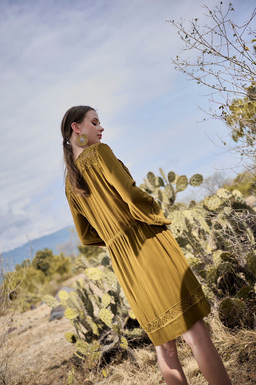 Adele Tunic Dress - Moss - The Fields of Gold by Tulle and Batiste