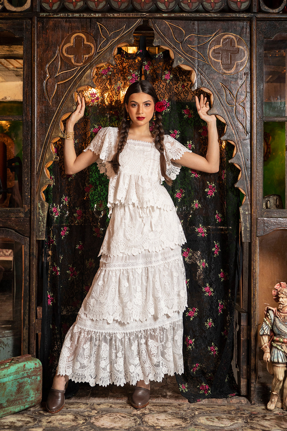 Carmen Maxi Skirt - Snow White - Senorita by Tulle and Batiste