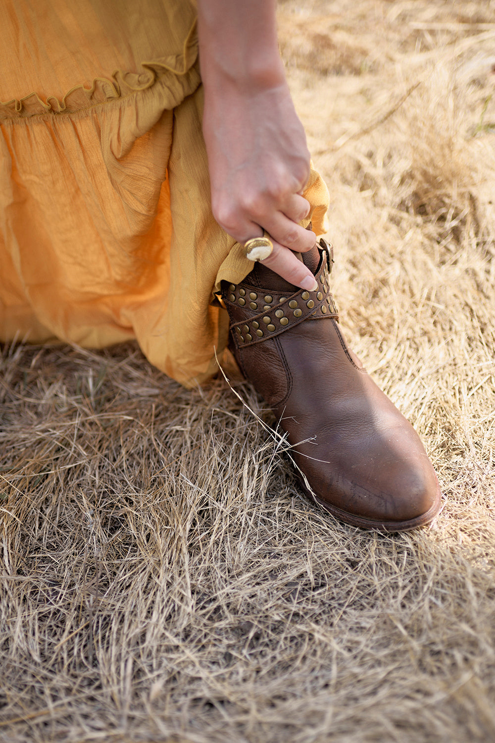 Eagle Boots - Antique Brown - The Fields of Gold by Tulle and Batiste