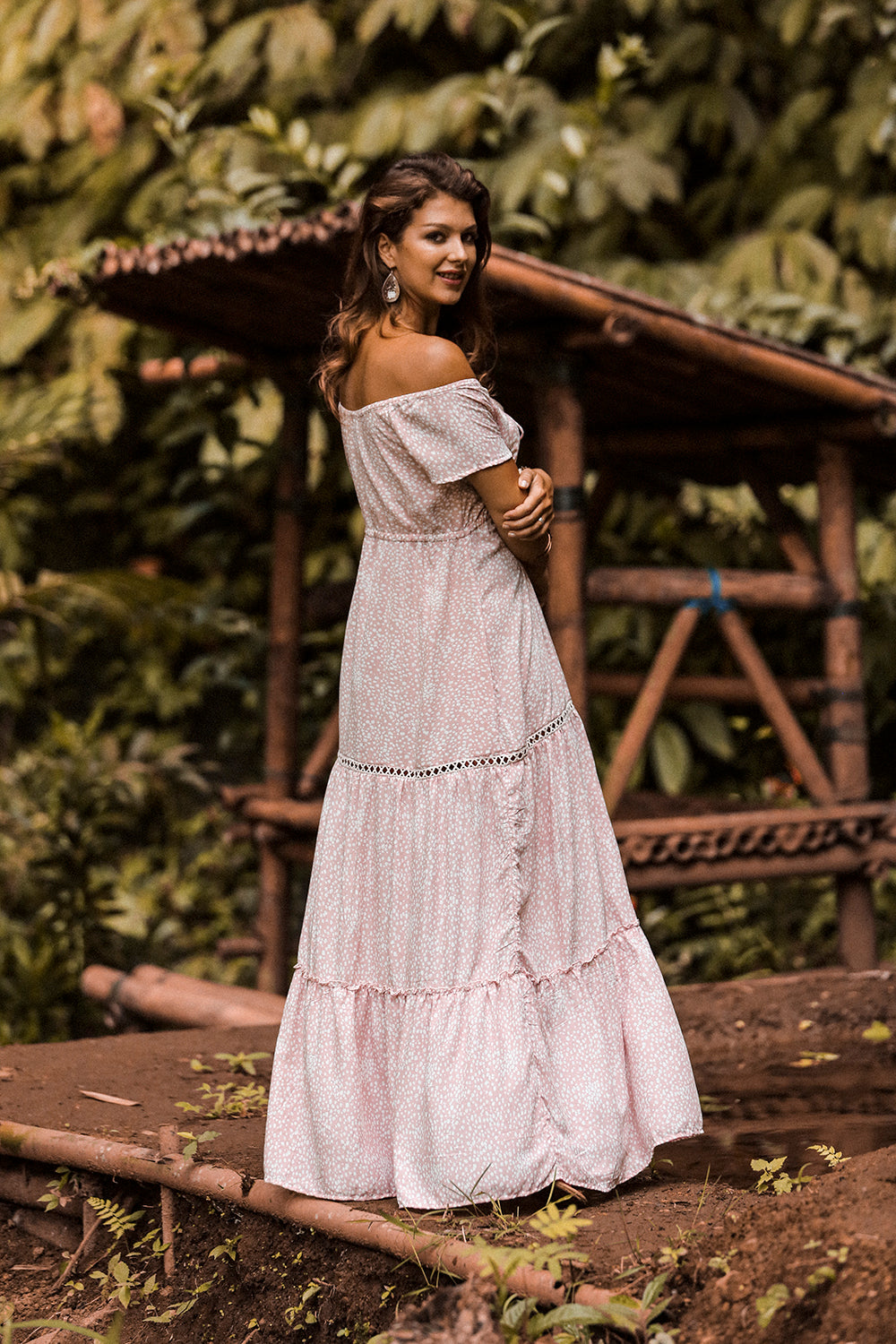 Coco Maxi Dress - Primrose Pink - Call me Polka - Tulle and Batiste