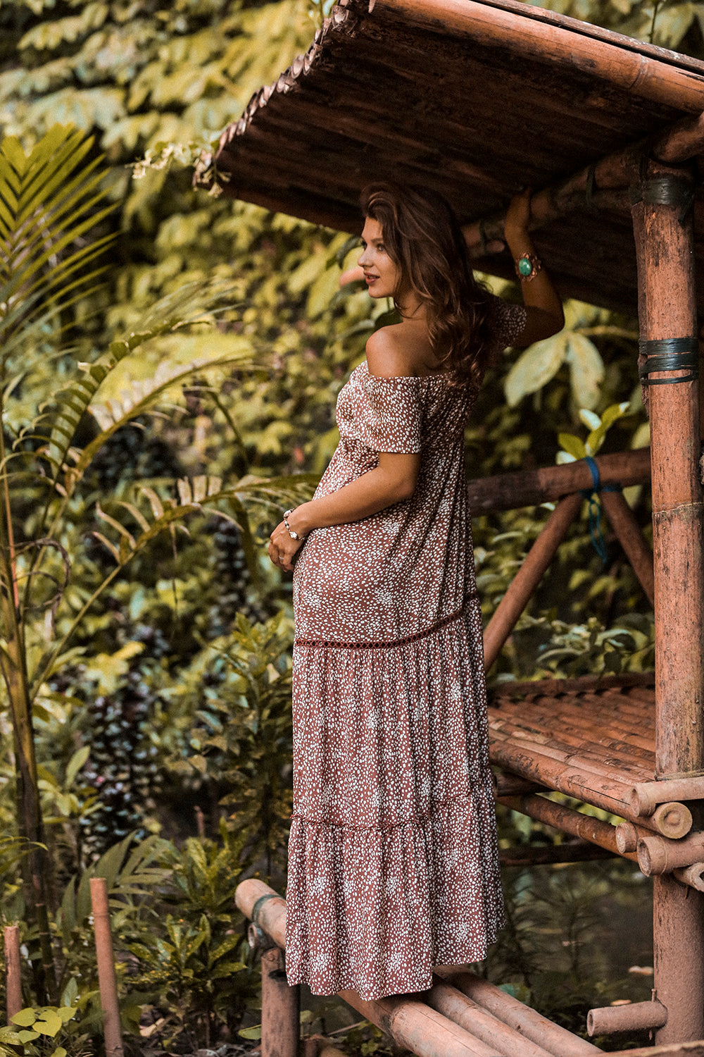 Coco Maxi Dress - Terracotta - Call me Polka - Tulle and Batiste
