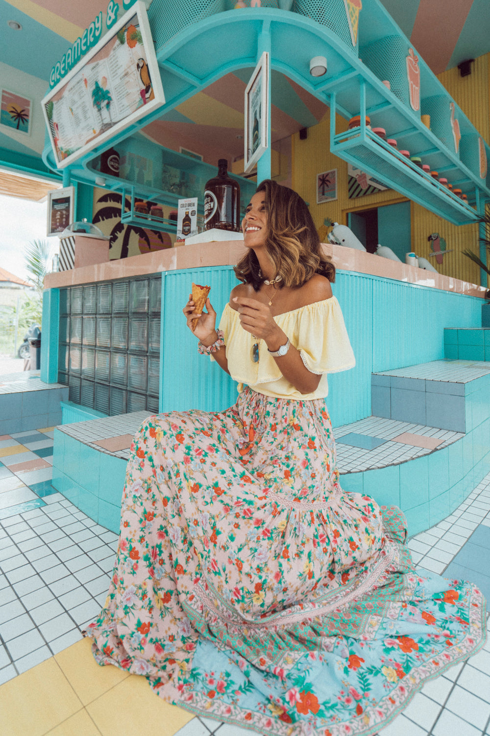Ravennah Maxi Skirt - Lotus - Tulle and Batiste