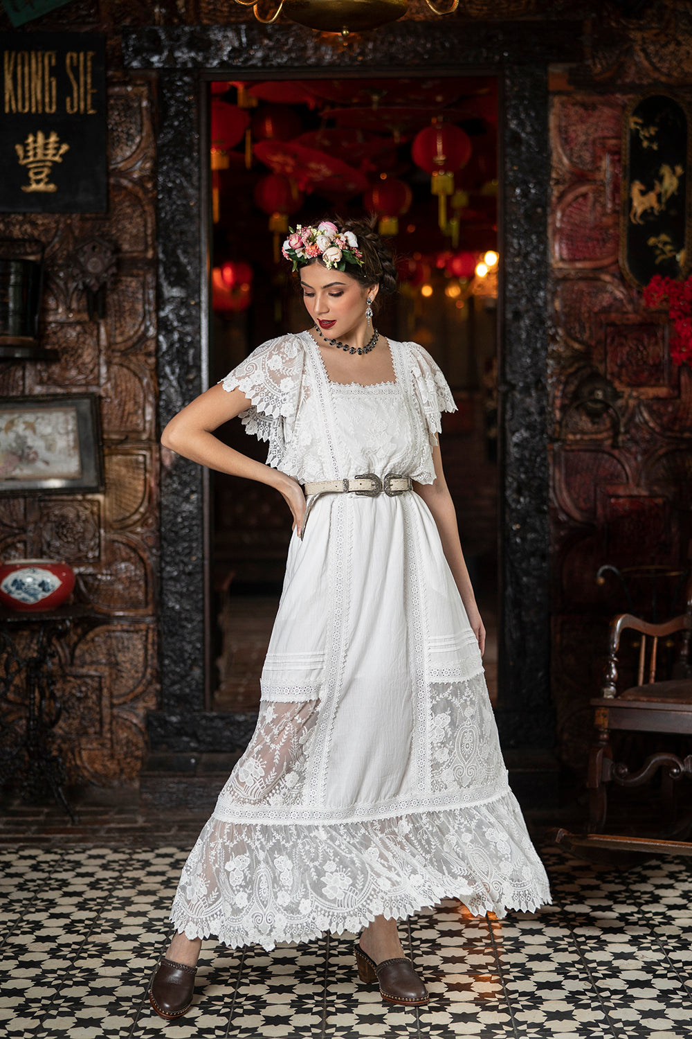 Frida Maxi Dress - Snow White - Senorita by Tulle and Batiste