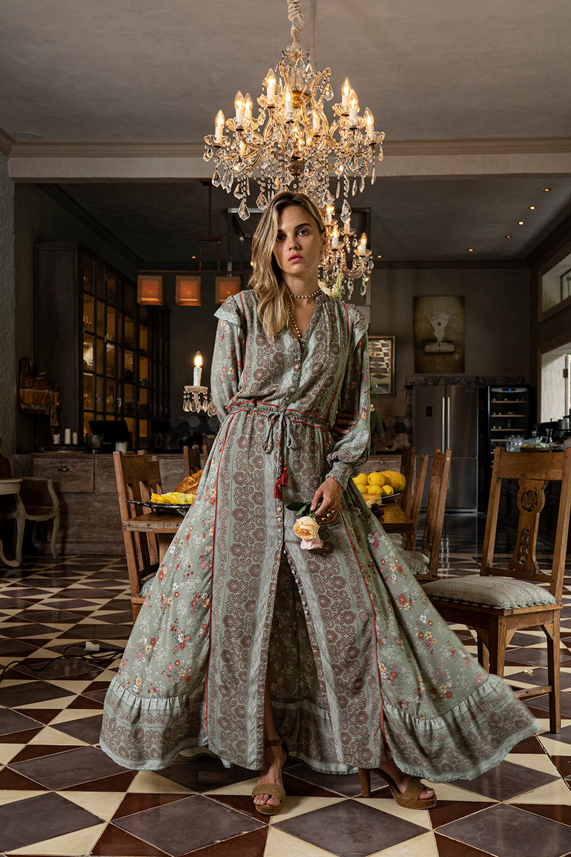 grace maxi dress The Nest Bohemian Grace Maxi Dress in Red by Three Bird Nest