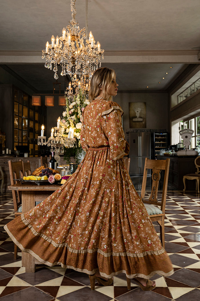 Grace Maxi Skirt - Terracotta