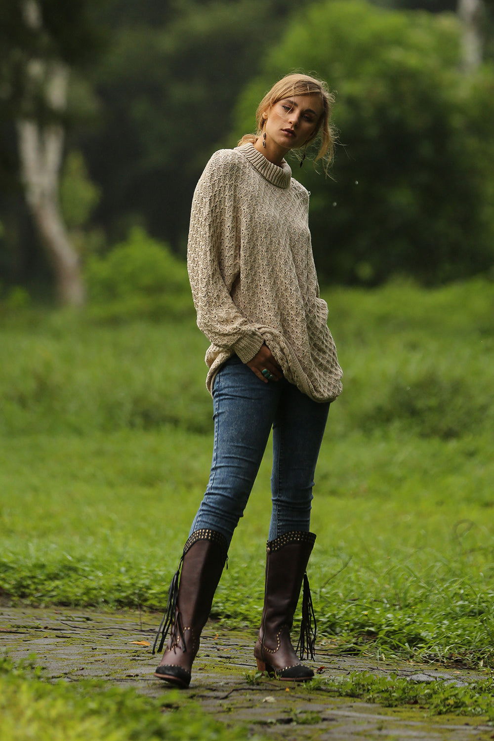 Hazel Turtleneck Sweater - Cream - Tulle and Batiste