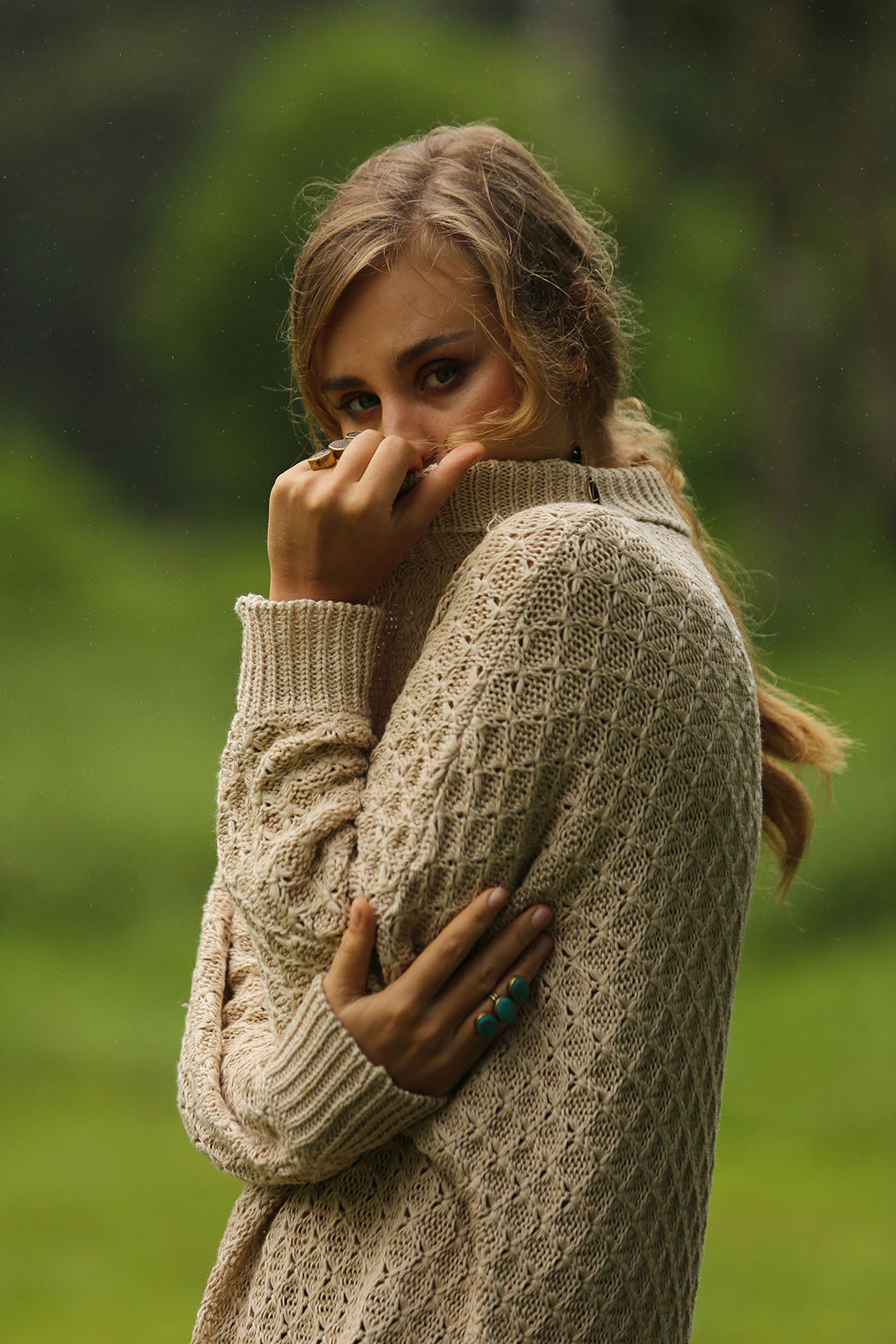 Hazel Turtleneck Sweater - Cream - Tulle and Batiste