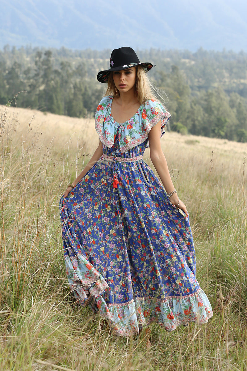 Hosannah Maxi Dress - Lapis Lazuli