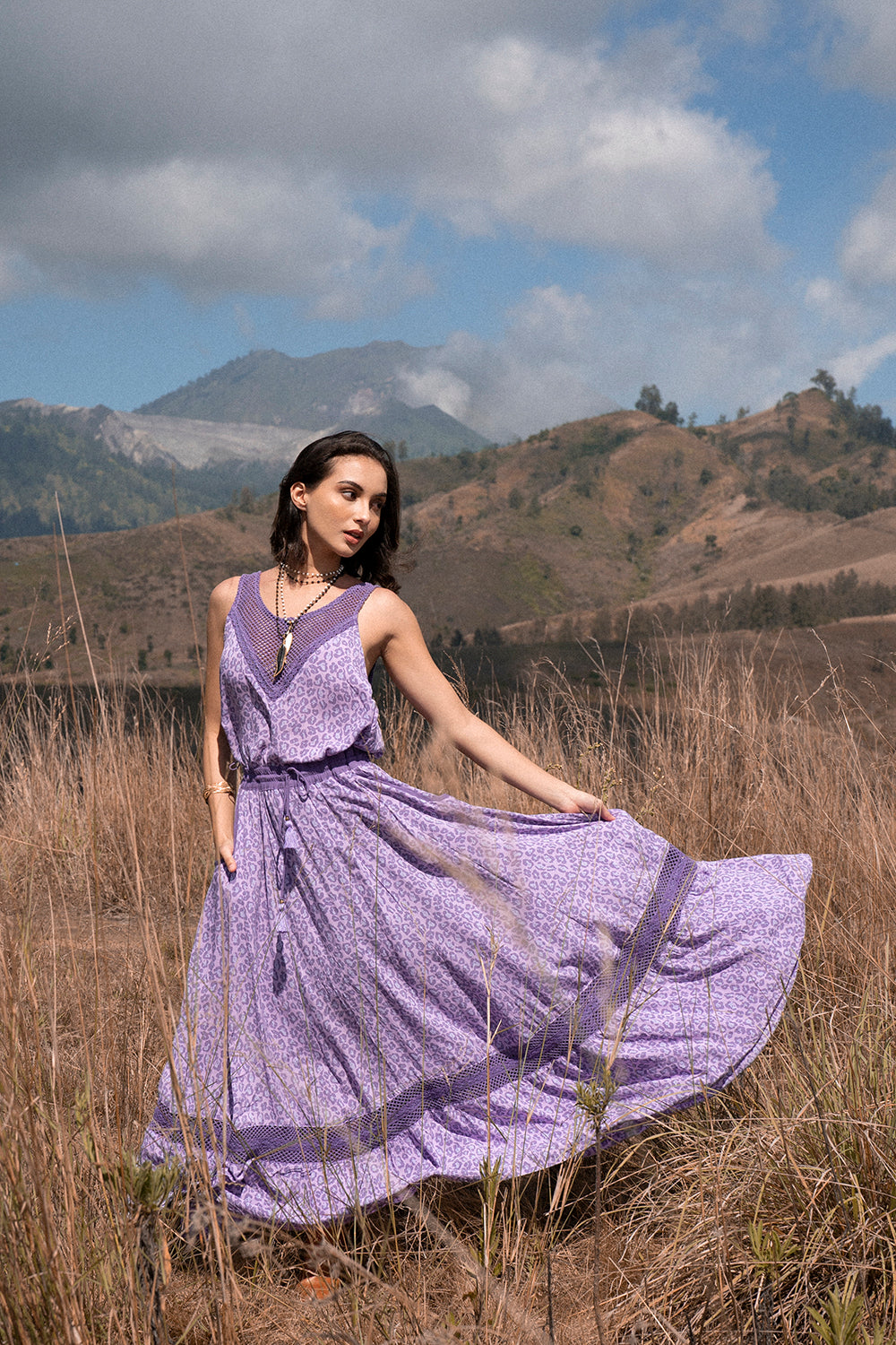 Lily Maxi Skirt - Lilac - Into the Wild by Tulle and Batiste