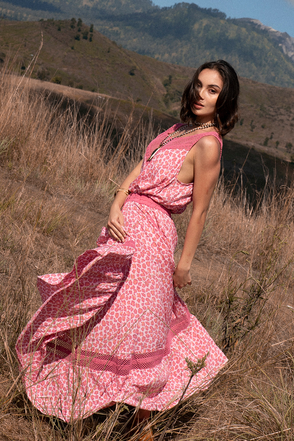 Lily Maxi Skirt - Magenta - Into the Wild by Tulle and Batiste