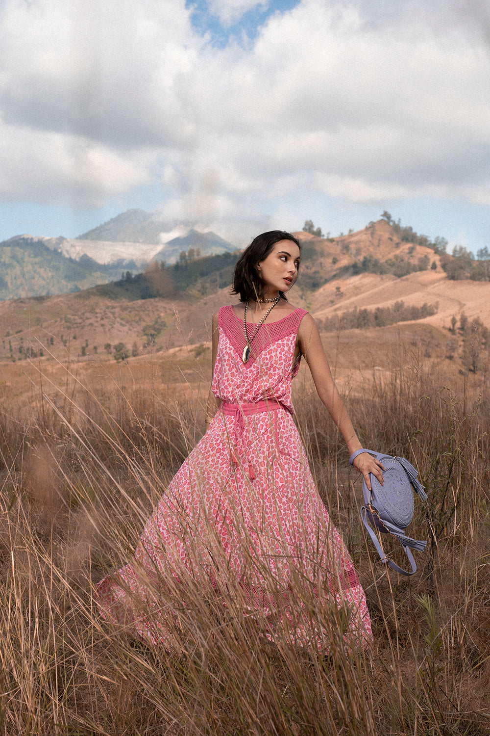 Lily Maxi Skirt - Magenta - Into the Wild by Tulle and Batiste