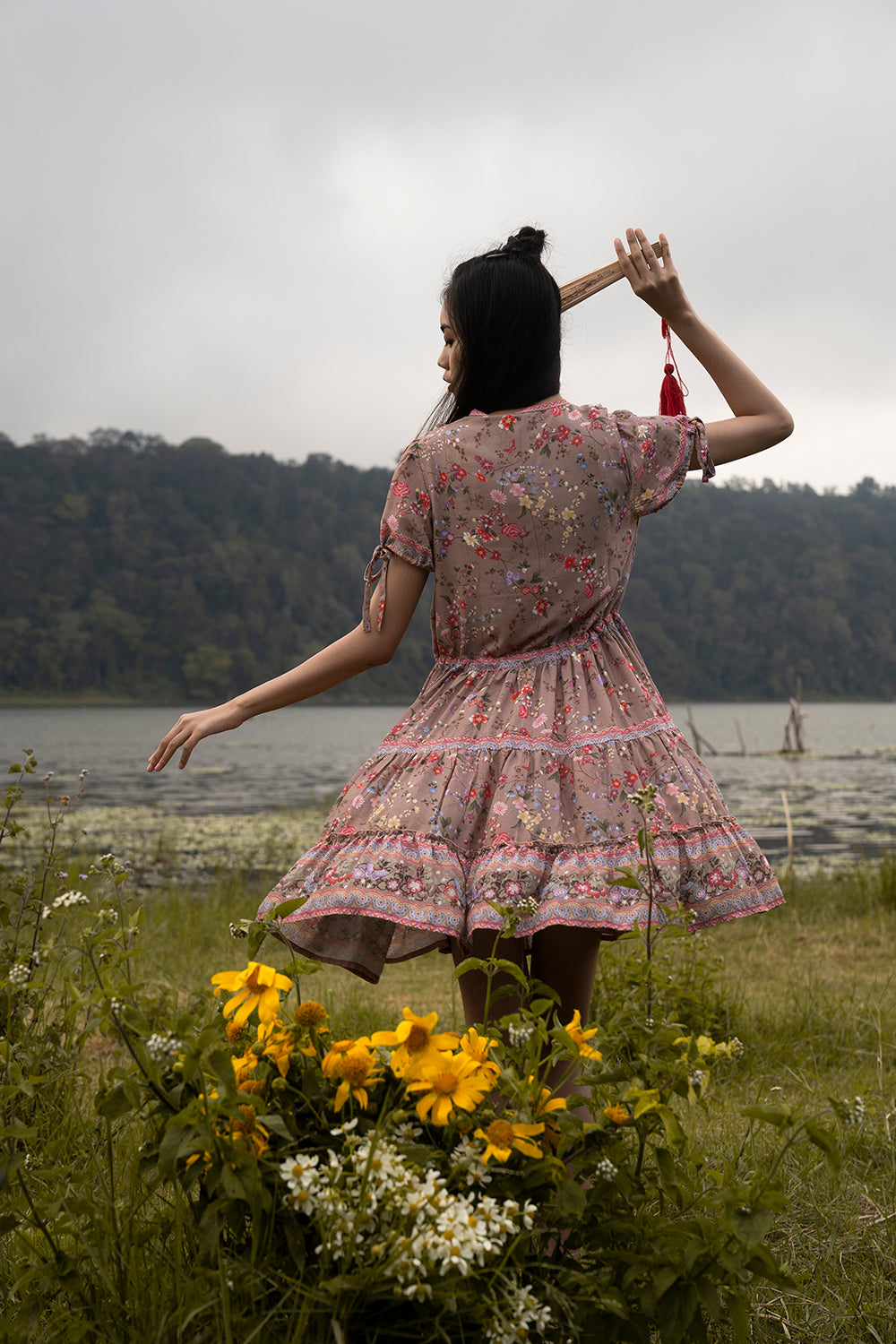 Luna Mini Frill Dress - Tulle and Batiste