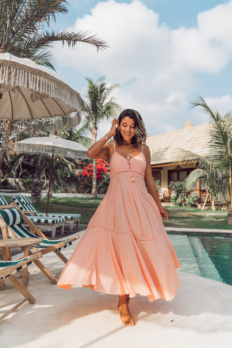 costa del sol midi dress Costa Del Sol. Halterneck Cotton Dress ELF