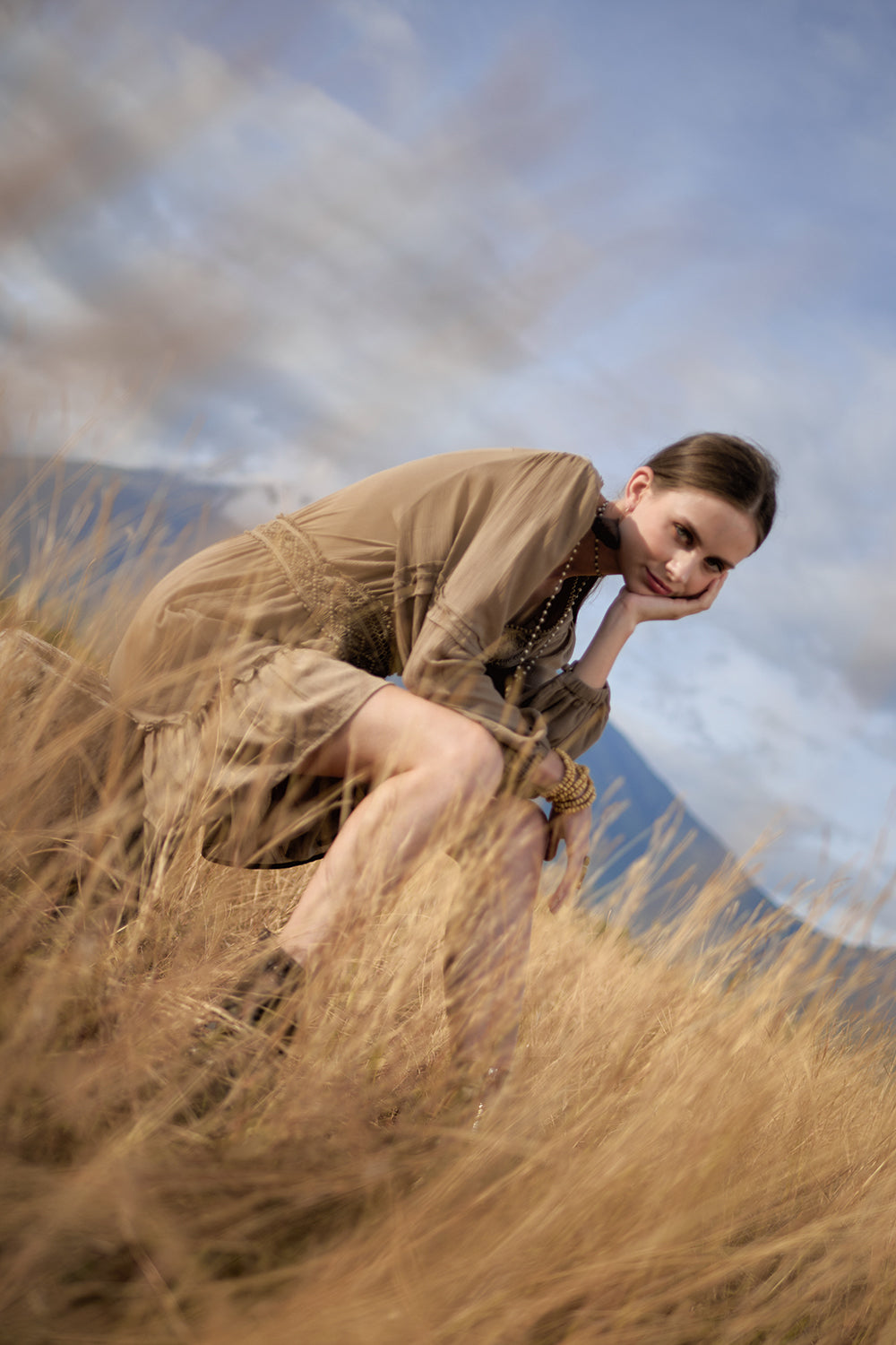 Maribelle Dress - Desert Sand - The Fields of Gold by Tulle and Batiste