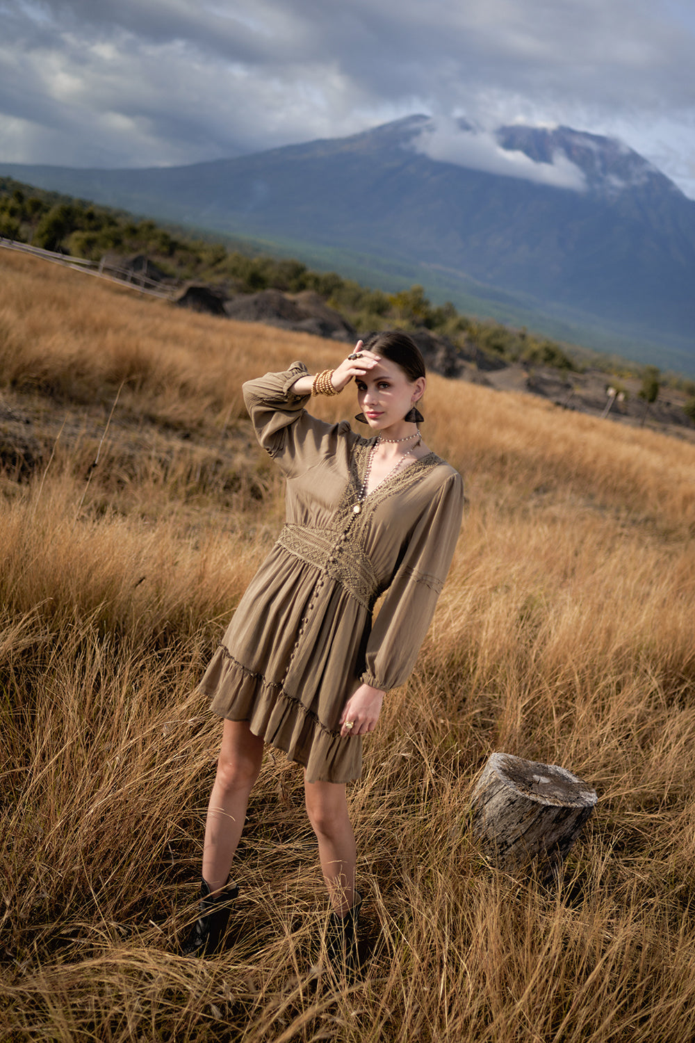 Maribelle Dress - Desert Sand - The Fields of Gold by Tulle and Batiste