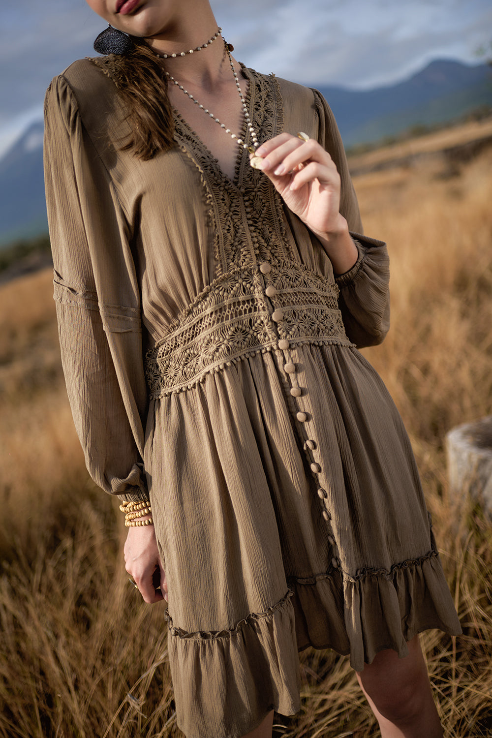 Maribelle Dress - Desert Sand - The Fields of Gold by Tulle and Batiste