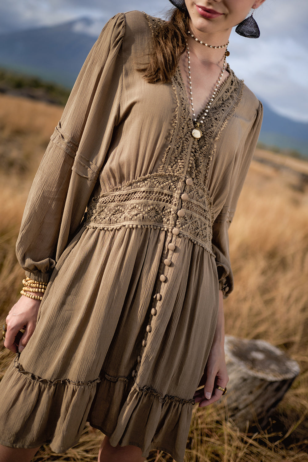 Maribelle Dress - Desert Sand - The Fields of Gold by Tulle and Batiste