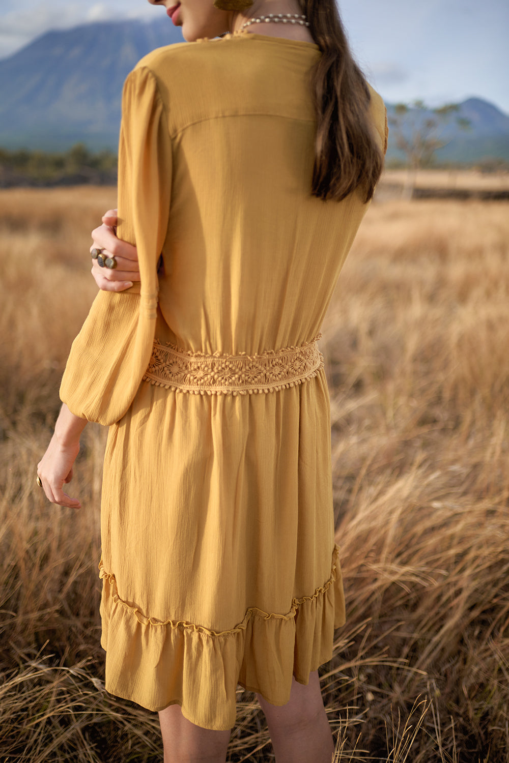 Maribelle Dress - Saffron Gold - The Fields of Gold by Tulle and Batiste