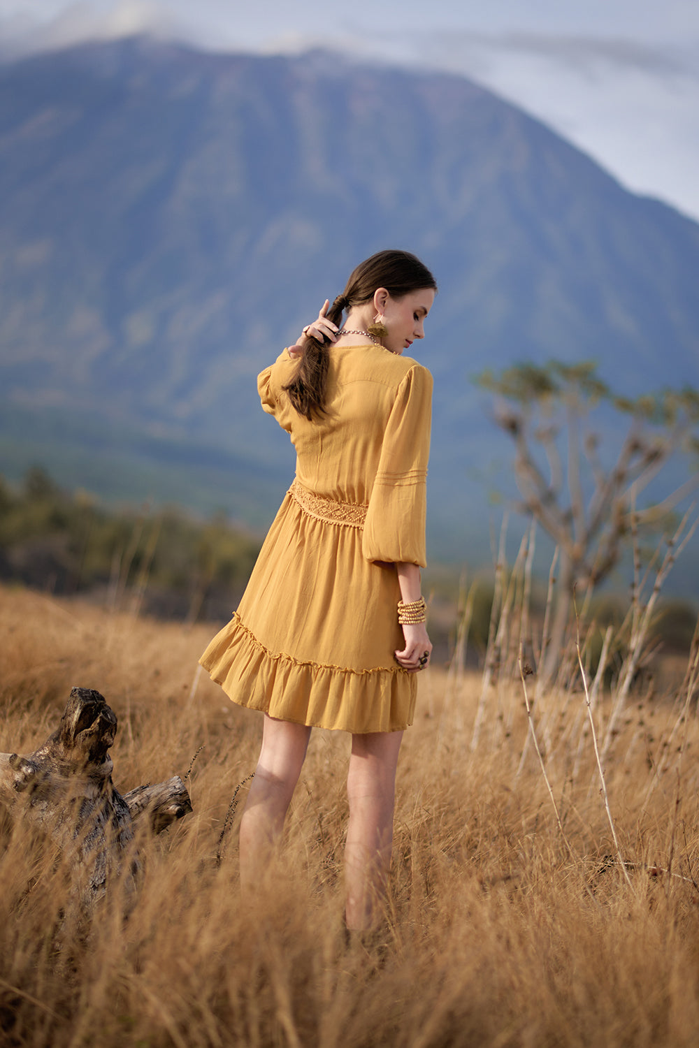 Maribelle Dress - Saffron Gold - The Fields of Gold by Tulle and Batiste