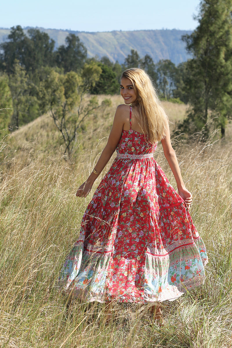 Hosannah Mini Dress - Rococo Red