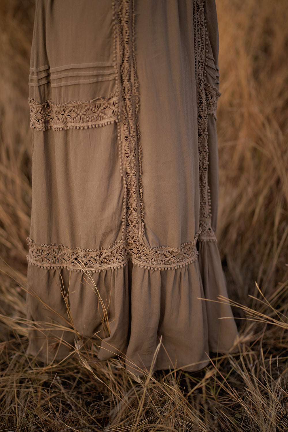 Rosalie Dress - Desert Sand - The Fields of Gold by Tulle and Batiste