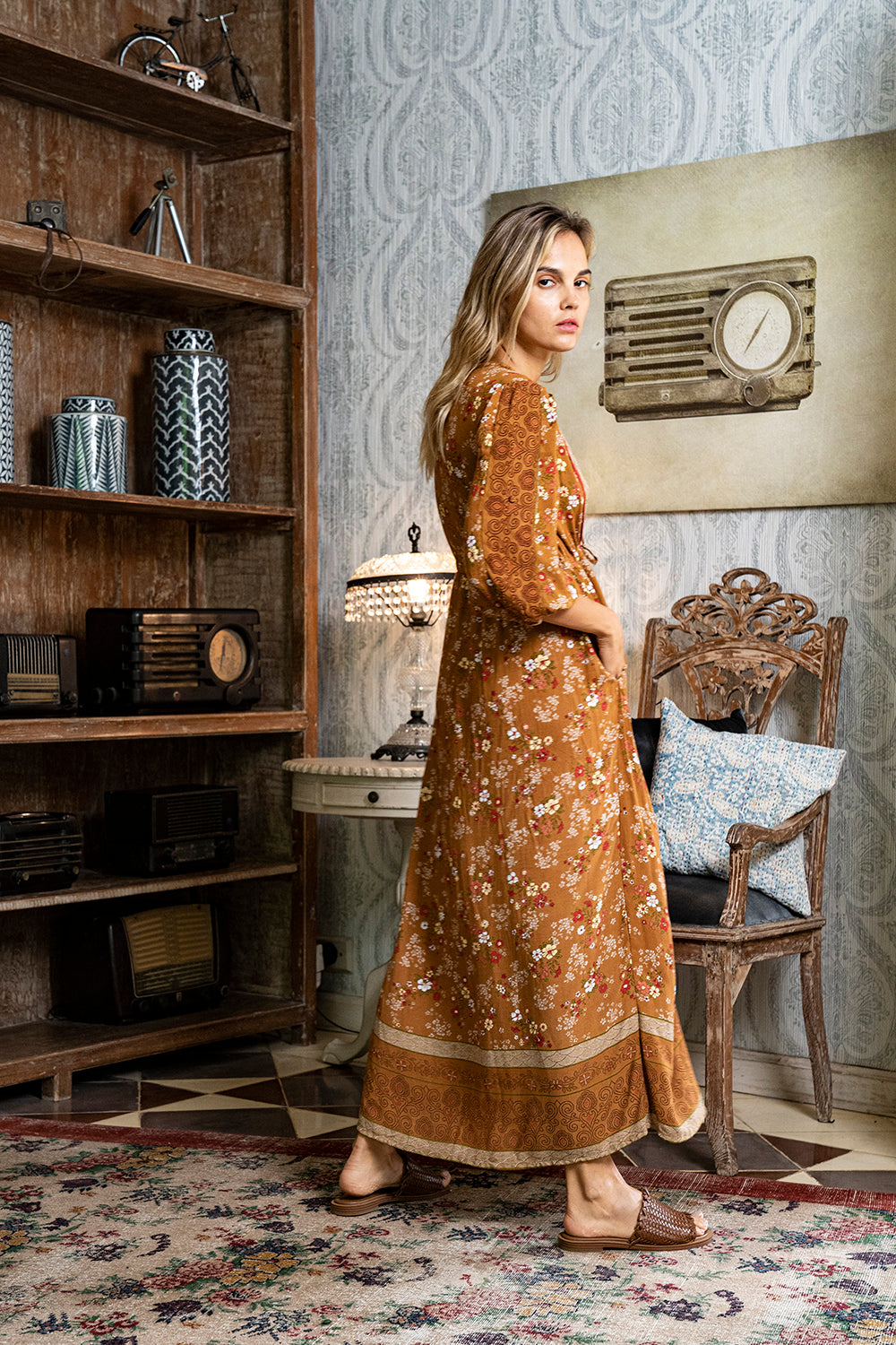 Roseanne Boho Dress - Terracotta - Daydreamer by Tulle and Batiste