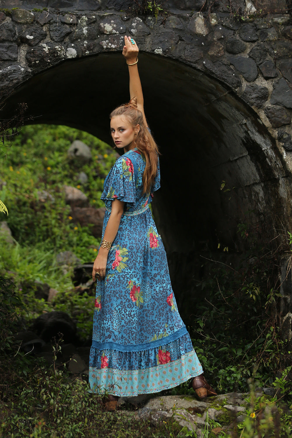 Sahara Maxi Dress - Blue Moon - Tulle and Batiste