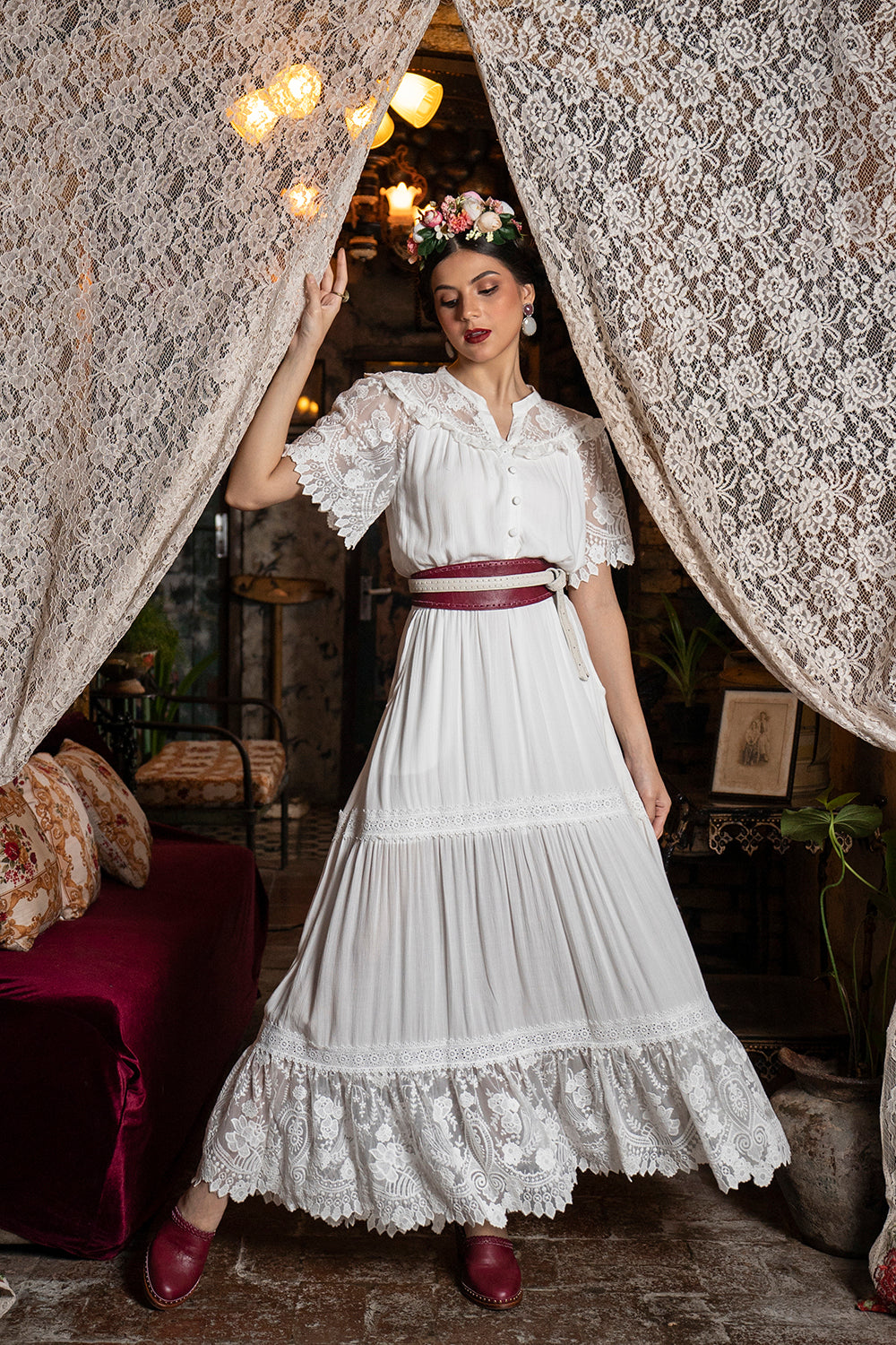 Senorita Maxi Dress - Snow White - Senorita by Tulle and Batiste