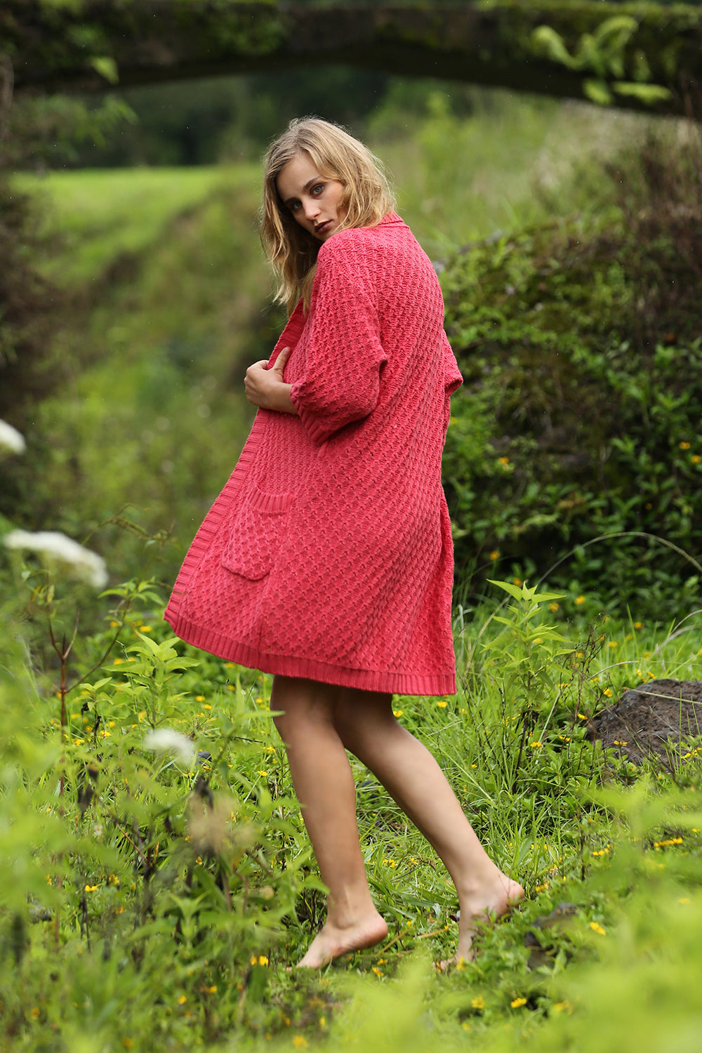 Terra Cardigan - Scarlet Sage - Tulle and Batiste