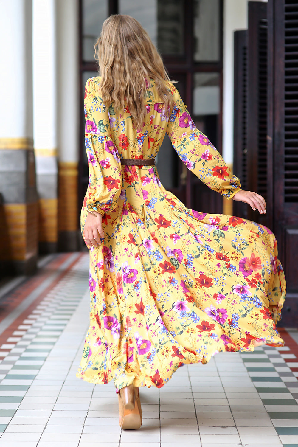 The Gypsy Queen Maxi Dress - Dandelion - Tulle and Batiste