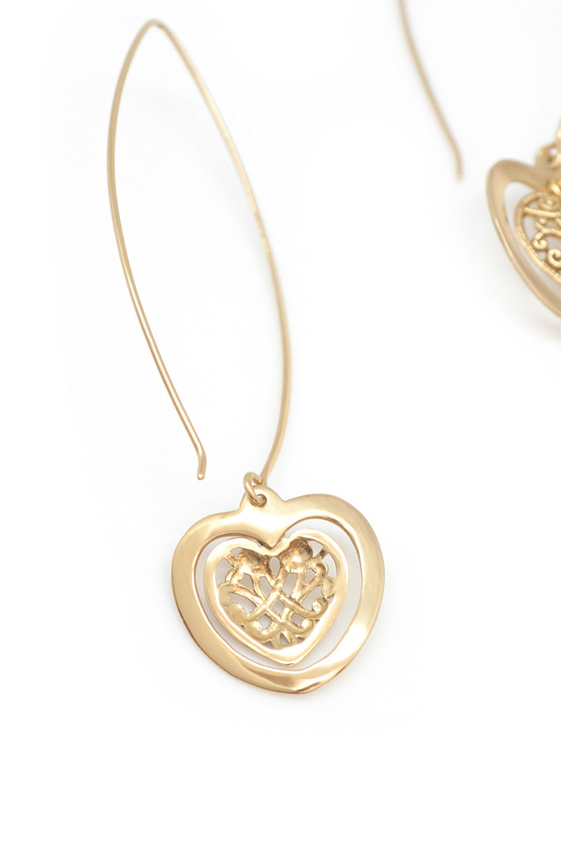 The Love Heart Earrings - Tulle and Batiste