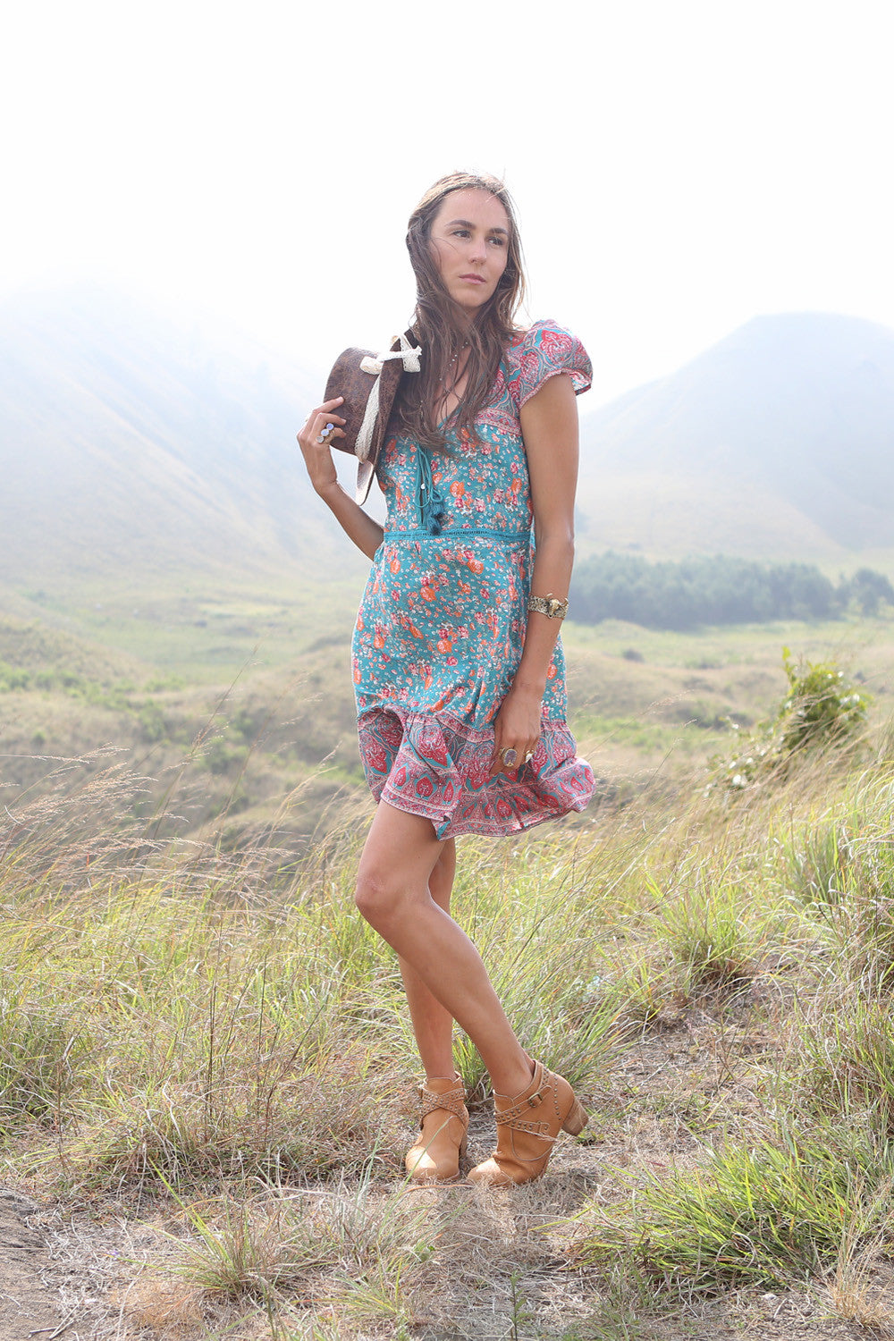 Lily Boho Mini Dress - Tulle and Batiste