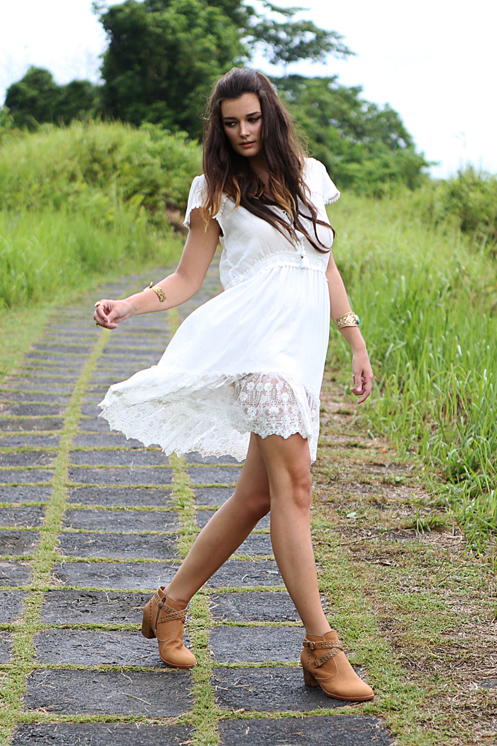 Willow Mini Dress - Tulle and Batiste