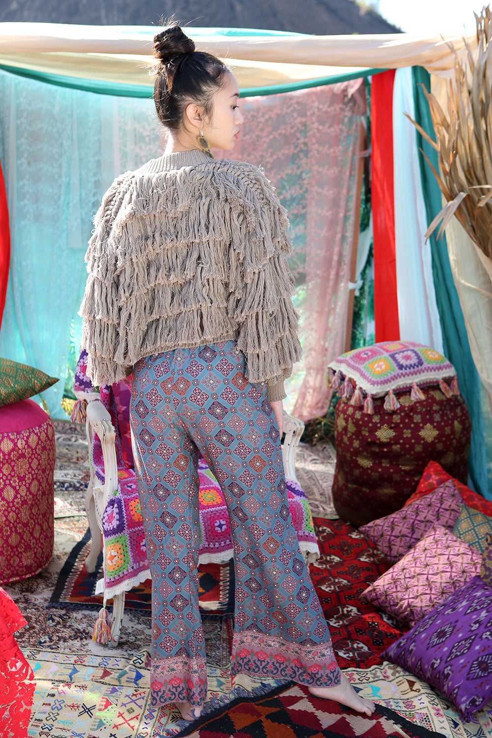 Zaara Flare Pants - Tulle and Batiste